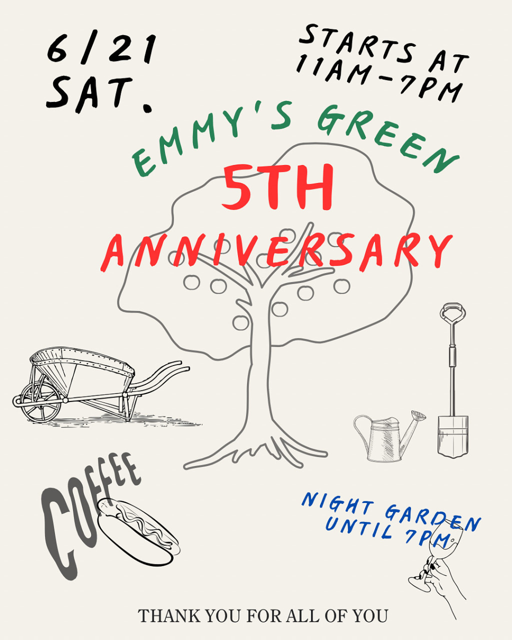 Emmy’s　Green　５TH　anniversary